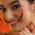 White stone pearl drop kundan stud earrings