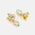 White stone pearl drop kundan stud earrings