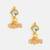 Pink kundan square stud earrings