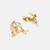 White stones pearl drop chandbali earrings