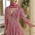 Rani pink faux georgette embroidered readymade anarkali suit