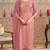 Onion pink embroidred shimmer jacquard readymade salwar suit