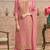 Pink embroidred shimmer jacquard readymade salwar suit