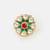 Multicolor stones meenakari floral adjustable ring