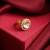 White stone polki chand adjustable ring