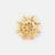 White stones kundan floral adjustable ring