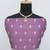 Lavender faux chinon embroidered readymade anarkali suit