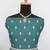 Sea green faux chinon embroidered readymade anarkali suit