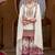 White faux chinon embroidered readymade sharara suit