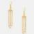 Pink stones kundan chain drop earrings