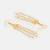 Pink stones kundan chain drop earrings