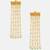 White stones green beaded kundan drop earrings