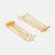 White stones green beaded kundan drop earrings