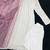 White and lavender faux georgette embroidered readymade salwar suit