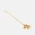 White kundan pearl maang tikka