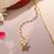 Grey kundan double drop maang tikka