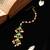 Green kundan triple drop maang tikka