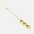 Green kundan triple drop maang tikka