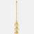 Green stone pearl triple drop maang tikka