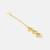 Green stone pearl triple drop maang tikka