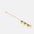 Blue kundan pearl drop maang tikka