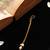Gold plated white pearl drop maang tikka