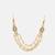 White stone double layer pearl hair chain