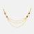 Rose pink stones triple layer pearl hair chain