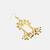 White beaded green stones kundan hair pin