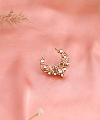White stones american diamonds hair pin 2