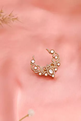 White stones american diamonds hair pin