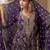 Purple faux georgette readymade palazzo suit