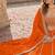 Orange embriodered art silk semi stitched Lehenga choli