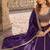Purple embriodered art silk semi stitched Lehenga choli