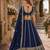 Navy embriodered art silk semi stitched Lehenga choli