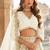 White Art Silk Semi Stitched Lehenga Choli With Embroidert Work
