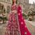 Rani Pink Embroidered Heavy Art Silk Lehenga With Blouse