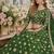 Green Embroidered Heavy Organza Lehenga With Blouse