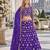 Lavender Embroidered Heavy Organza Lehenga With Blouse
