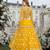 Yellow Embroidered Heavy Organza Lehenga With Blouse