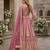 Pink Embroidered Net Lehenga With Blouse