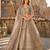 Brown Art Silk Semi Stitched Lehenga Choli with Heavy Embroidery Work