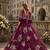 Maroon heavy art silk semi stitched lehenga choli with embroidery work