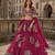 Magenta heavy art silk semi stitched lehenga choli with embroidery work