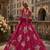 Magenta heavy art silk semi stitched lehenga choli with embroidery work