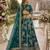 Teal Embriodered Heavy Art Silk Lehenga With Blouse