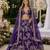 Purple Embriodered Heavy Art Silk Lehenga With Blouse