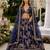 Navy Blue Embriodered Heavy Art Silk Lehenga With Blouse