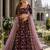 Maroon Art Silk Lehenga With Blouse