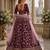 Maroon Art Silk Lehenga With Blouse